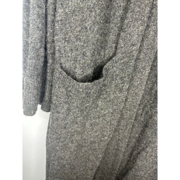 Loft Plus Duster Long Cardigan Pockets Women's Size 20/22 Curvy Gray Neutral - Picture 3 of 7